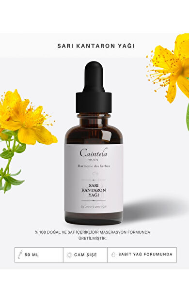 caintela Sarı Kantaron Yağı 50 ml - %100 Doğal ve Saf