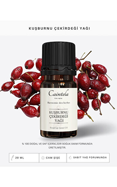 caintela Kuşburnu Çekirdeği Yağı - Rosehip Seed Oil