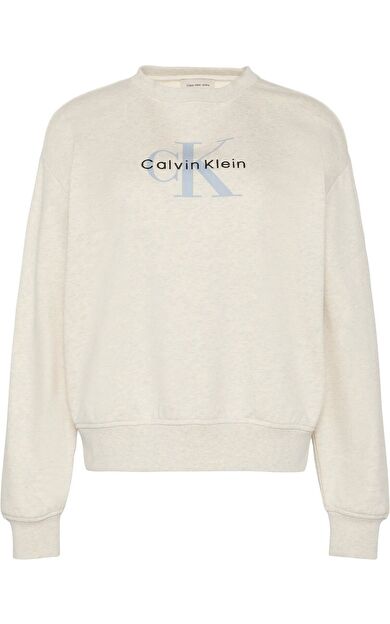 Calvin Klein LV047B234 Ls Monologo Rlxd Cn Kadın Sweatshirt
