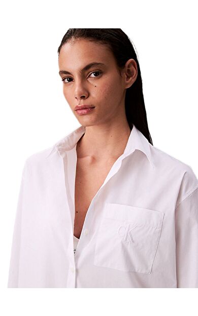 Calvin Klein LV047C143G Poplin Relaxed Kadın Gömlek