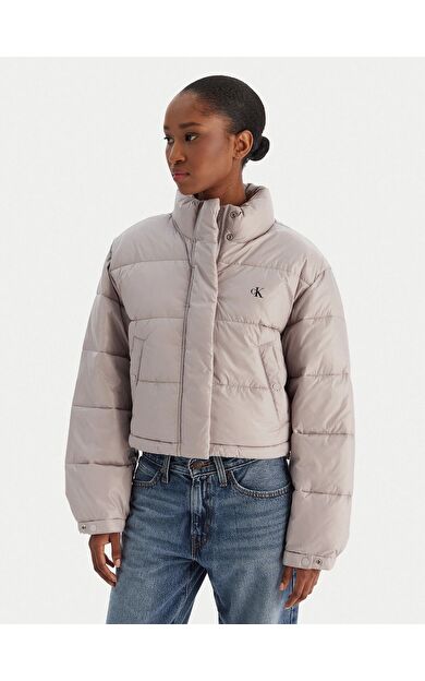 Calvin Klein LV047D504 Shine Crop Puffer Kadın Mont