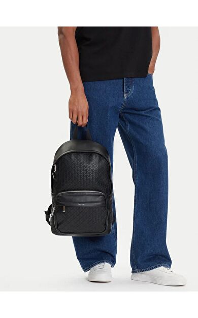 Calvin Klein LV04D3202 Emblem Aop Erkek Sırt Çantası