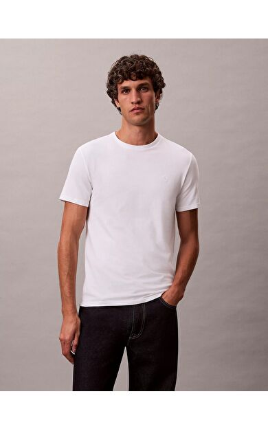 Calvin Klein LV04LC240GYAF Ss Slim Stretch Cotton Erkek Tişört