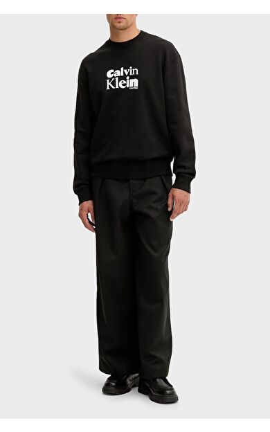 Calvin Klein LV04LD242 Ls Eu 350 Terry Calvin Bold Graph Erkek Sweatshirt