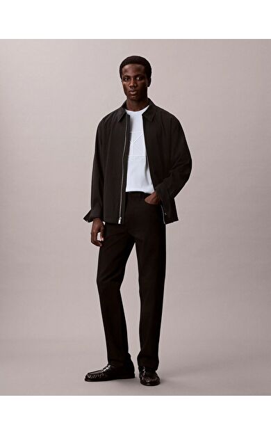 Calvin Klein LV04LE200GCIQ Ss Rlxd Premium Interlock Emblem Erkek Tişört