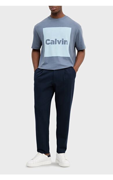 Calvin Klein LV04LE613G Slim Tapered Knit Pleated Erkek Pantolon
