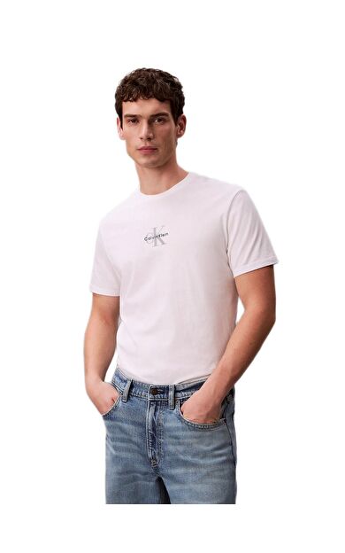 Calvin Klein LV04RB866G 30S Micro Monologo Graphic Erkek Tişört