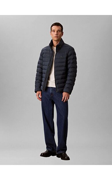 Calvin Klein LV04RC511 Ls Nylon Lt Wt Hooded Fz Puffer Erkek Mont