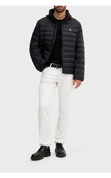 Calvin Klein LV04RC511 Ls Nylon Lt Wt Hooded Fz Puffer Erkek Mont