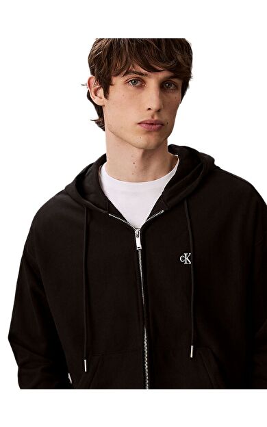 Calvin Klein LV04RD232 Ls Premium Terry Monogram Fz Erkek Sweatshirt