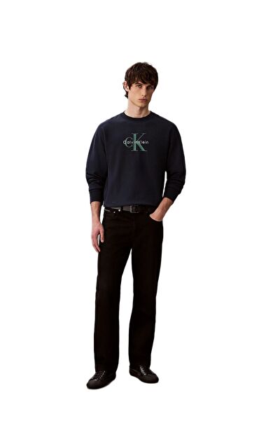Calvin Klein LV04RD234 Ls Premium Terry Monologo Cn Erkek Sweatshirt