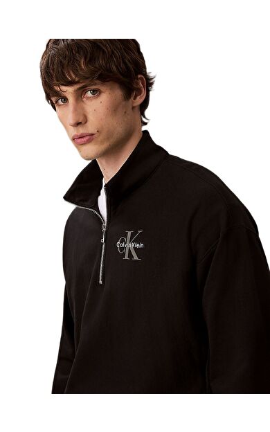 Calvin Klein LV04RD236 Ls Premium Terry Micro Monologo Erkek Sweatshirt