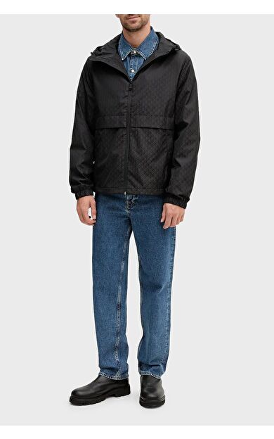 Calvin Klein LV04RD510 Ls Aop Nylon Flange Erkek Rüzgarlık