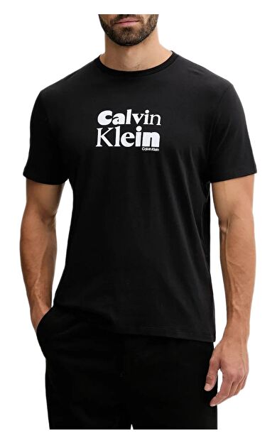 Calvin Klein LV04RD820 Ss 30S Eu Calvin Klein Bold Grap Erkek Tişört