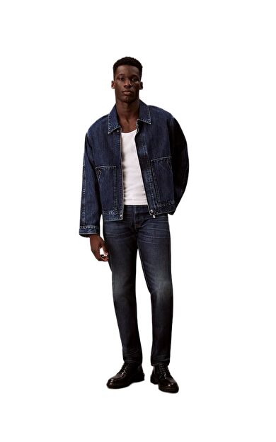 Calvin Klein LV04RD914 Slim Taper Dark Crescent Thermo Erkek Denim Pantolon