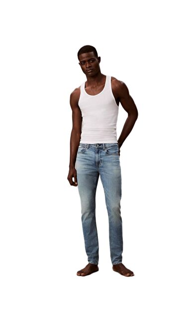 Calvin Klein LV04RE700G Slim Taper Dispatcher Erkek Denim Pantolon