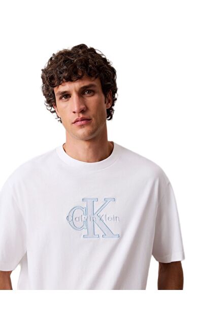 Calvin Klein LV04RF819G Elevated Monologo Erkek Tişört