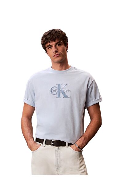 Calvin Klein LV04RF819G Elevated Monologo Erkek Tişört