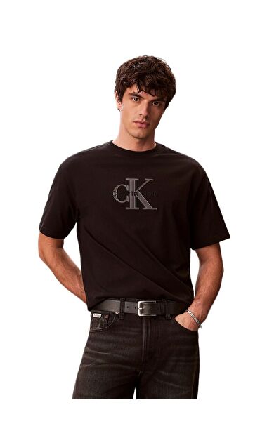 Calvin Klein LV04RF819G Elevated Monologo Erkek Tişört