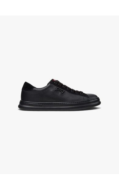 Camper Runner Four kadın siyah deri ve nubuk sneaker K201855-006