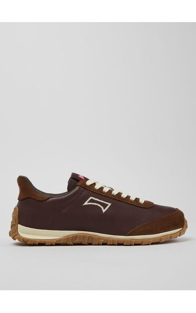 Camper Drift Walk kadın kahverengi deri ve nubuk sneaker K201885-006