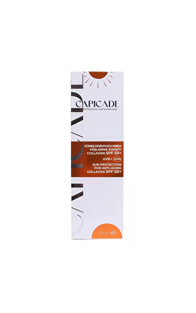 Capicade SPF 50+ Collagen Güneş Koruyucu Krem 100 ml