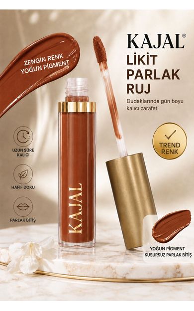 Carla Professional Make Up Likit Dudak Parlatıcısı Ruj &amp; Liquid Lipstick NO:804 Kiremit