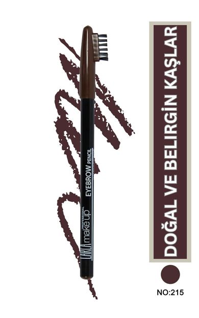 Carla Professional Make Up Özel Fırça Kapaklı Kaş Kalemi (Chocolate) - Eyebrow Pencil No: 215 CHOCOLATE