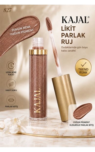 Carla Professional Make Up Likit Dudak Parlatıcısı Ruj &amp; Liquid Lipstick NO:827 Simli Pembe