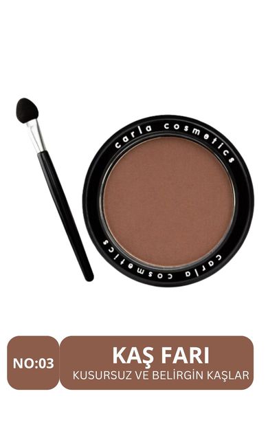 Carla Professional Make Up Kaş Farı - Eyebrow Powder Shadow Açık Kahve - No: 03 AÇIK KAHVE