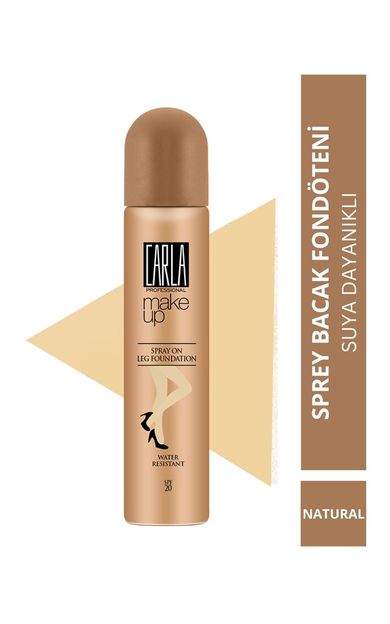 Carla Professional Make Up Spray On Leg Foundation - Bacak Fondöteni 75 ml Spf 20 - No: 11 NATURAL