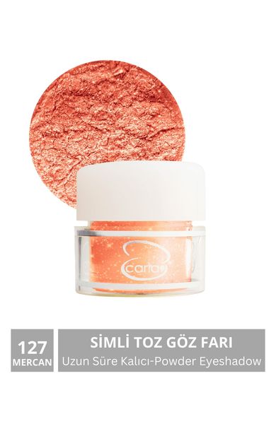 CARLA Uzun Süre Kalıcı Simli Turuncu Toz Göz Farı 2,5 G No:127 TURUNCU