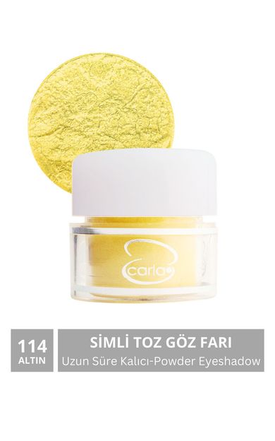 CARLA Uzun Süre Kalıcı Simli Altın Toz Göz Farı 2,5 G No:114 