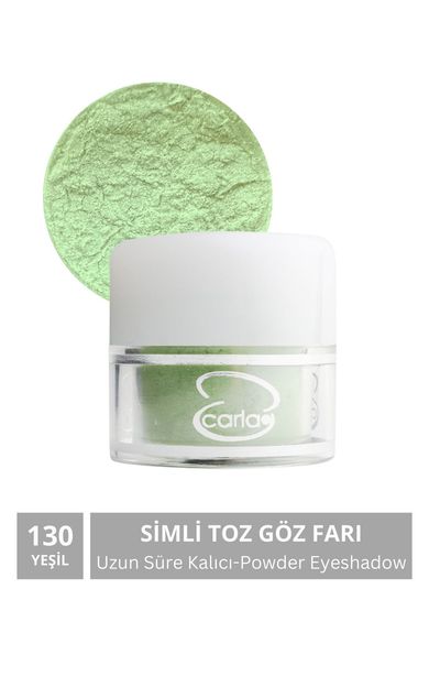 CARLA Uzun Süre Kalıcı Simli Yeşil Toz Göz Farı 2,5 G No:130 
