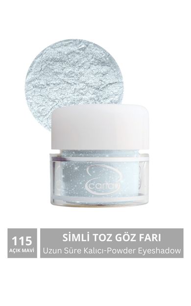 CARLA Uzun Süre Kalıcı Simli Açık Mavi Toz Göz Farı 2,5 G No:115 