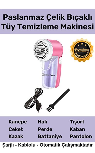 Özel Üretim Şarjlı Kablolu Tiftik Kazak Tüy Toz Takım Elbise Halı Otomatik Tüy Temizleme Makinesi