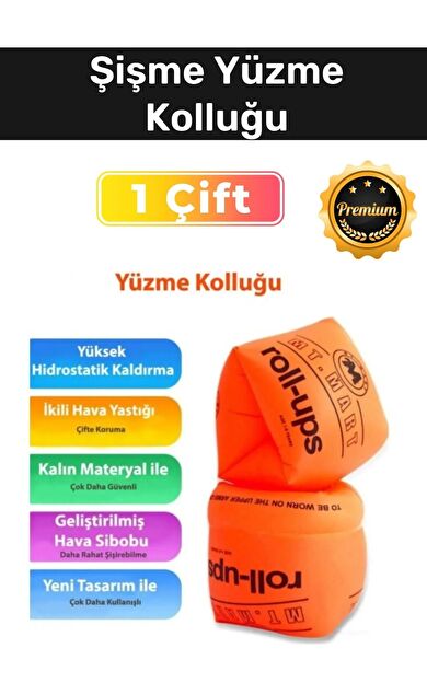 Özel Üretim Pvc Malzeme Kolu Saran Hava Yastıklı Her Yaşa Uygun Şişme Yüzme Kolluğu