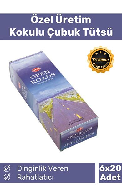 Özel Üretim Dinginlik Veren Meditasyon Çakra Enerji Rahatlatıcı Kokulu Çubuk Tütsü 6 x 20 Adet