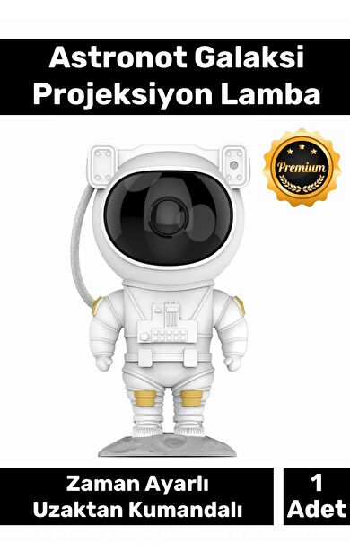 Özel Üretim Zamanlayıcı Uzaktan Kumandalı Pilli Yıldız Samanyolu Astronot Galaksi Projeksiyon Lamba