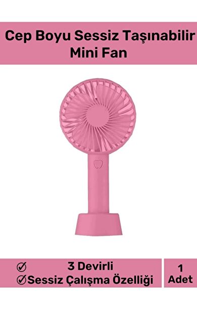 Özel Üretim Usb Şarjlı 3 Kademeli Sessiz Taşınabilir Mini Fan Pervaneli Soğutucu Küçük Vantilatör