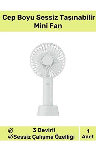 Özel Üretim Usb Şarjlı 3 Kademeli Sessiz Taşınabilir Mini Fan Pervaneli Soğutucu Küçük Vantilatör
