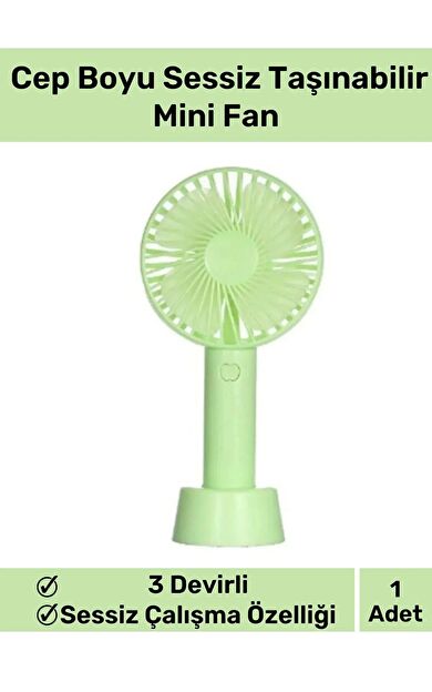 Özel Üretim Usb Şarjlı 3 Kademeli Sessiz Taşınabilir Mini Fan Pervaneli Soğutucu Küçük Vantilatör