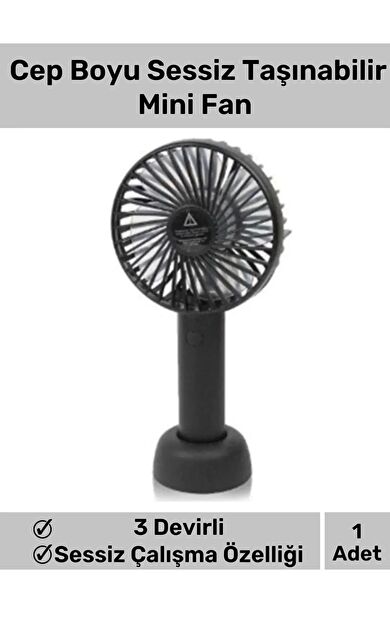 Özel Üretim Usb Şarjlı 3 Kademeli Sessiz Taşınabilir Mini Fan Pervaneli Soğutucu Küçük Vantilatör