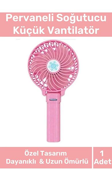 Cep Boyu Usb Şarjlı 3 Kademeli Sessiz Taşınabilir Mini Fan Pervaneli Soğutucu Küçük Vantilatör