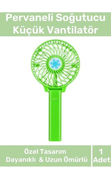 Taşınabilir Cep Boyu Usb Şarjlı 3 Kademeli Sessiz Mini Fan Pervaneli Soğutucu Küçük Vantilatör