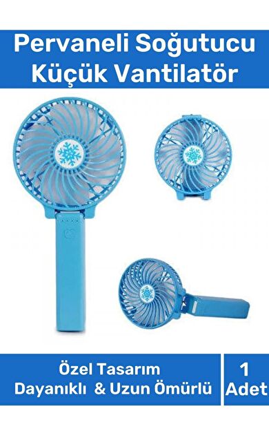 Taşınabilir Cep Boyu Usb Şarjlı 3 Kademeli Sessiz Mini Fan Pervaneli Soğutucu Küçük Vantilatör