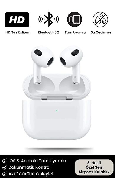 Premium 3. Nesil Ios Android Uyumlu Bluetooth Kulaklık Özel Seri Kulak Içi Kablosuz Kulaklık