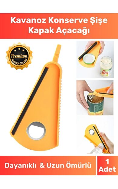 Premium Çok Fonksiyonlu Pratik V Şekilli Kavanoz Konserve Şişe Kapak Açacağı