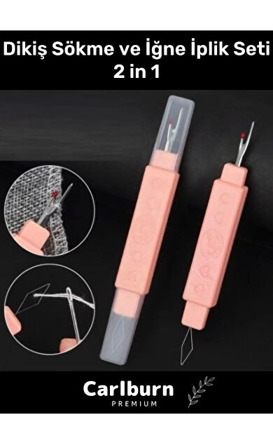 Özel Üretim Çok Fonksiyonlu Ergonomik Tasarım Pratik Hızlı Dikiş Sökme ve İğne İplik Seti 2 in 1