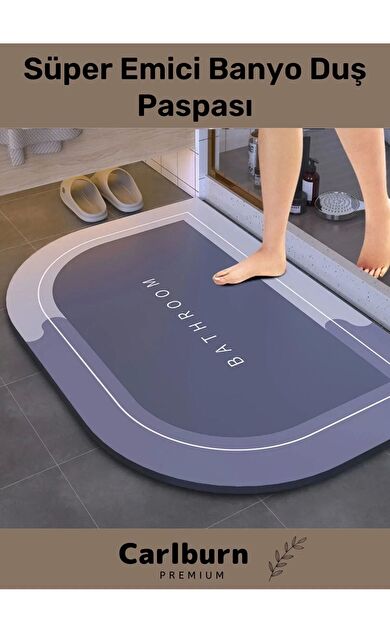 Özel Üretim Nano Teknoloji Kaymaz Kauçuk Hızlı Kuruma Nappa Deri Süper Emici Banyo Duş Paspası